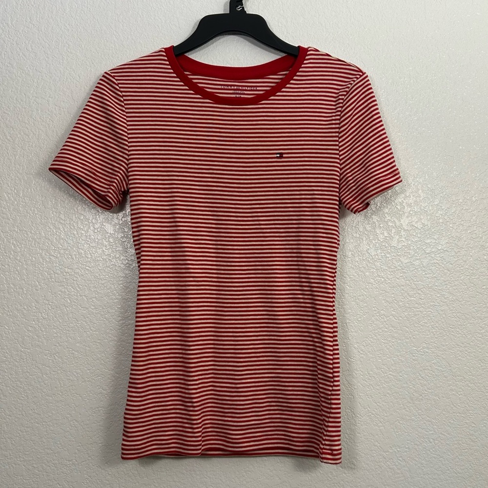 Tommy Hilfiger Striped Favorite Tee Crew Neck Shirt